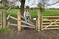 Clapper stile in Rampton, Cambridgeshire