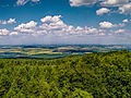 Blick vom Annaturm auf dem Deister über Wennigsen hinweg nordostwärts in das Calenberger Land