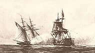 Brodovi "Enterprise" i "Tripoli" u bitci