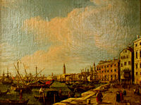 Неизвестный художник круга Антонио Каналетто. «Вид Венеции». XVIII век
