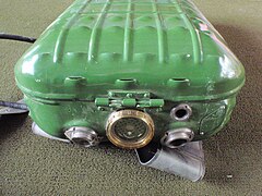 IDA-71 rebreather top/front end showing ADV in the middle