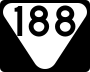 State Route 188 marker