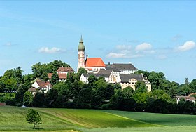 Abbaye d'Andechs, sur la « sainte Montagne d'Andechs », en Bavière