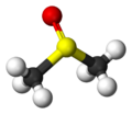 Kugle-og-pind-model af dimethylsulfoxid