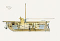 Scan from submarine design by Robert Fulton in pencil, ink, and watercolor, 1806