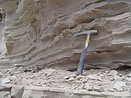 Laminated claystone from Glacial Lake Missoula, Montana, United States