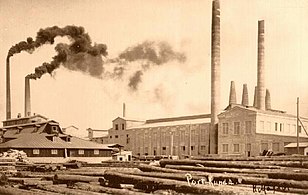 Цементная фабрика в 1910 году
