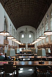 The Starr Reading Room in Sterling Memorial Library