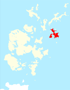 Poloha ostrova Stronsay v Orknejích