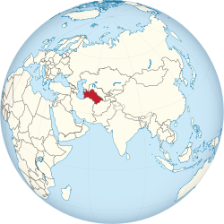 Türkmenistan haritadaki konumu