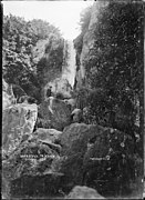 Waterfall at Te Wairoa, near Rotorua 1908