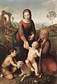 Maria en Elisabeth met Jezus en de kleine Johannes