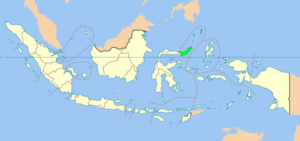 Северный Сулавеси на карте