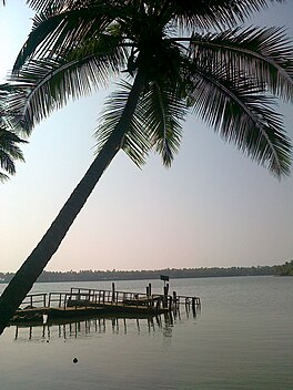 Boat jetty at Kavvayi