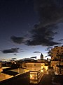 Scorcio notturno con vista sulla cattedrale di Caltanissetta