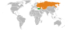 Location map for the Soviet Union and Turkey.