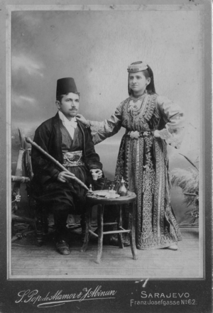 1900년 사라예보의 스파라딤 부부.