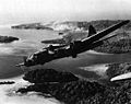 Amerikan bombardıman uçağı Solomon semalarında 1943