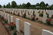 The German section of the cemetery