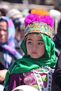 A girl in Hazara dress