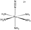 Pentaamine(dinitrogen)ruthenium(II), the first metal dinitrogen complex.