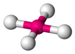 Kare düzlemsel (üstte) ve dörtyüzlü moleküler geometriye sahip beş atomlu iki bileşiğin grafiksel gösterimi