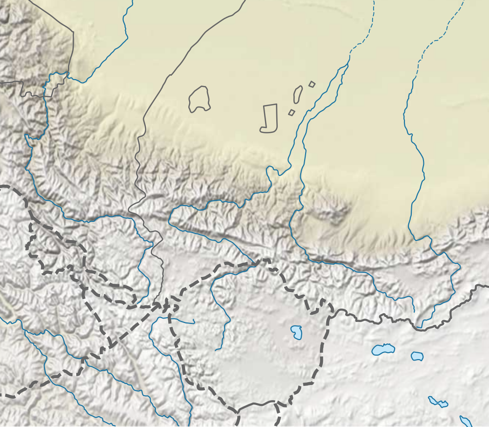叶尔羌河在喀喇昆仑走廊和阿克赛钦的位置