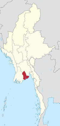 Lokasi Yangon Region di Myanmar