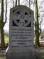 Monument voor Thomas a Kempis bij de ingang van Begraafplaats Bergklooster in Zwolle.