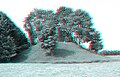 Jedutenhügel 3D-Bild (anaglyph rot/cyan, roter Filter rechts)  