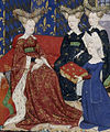 Image 13Christine de Pizan presents her book to Queen Isabeau of Bavaria. (from History of feminism)