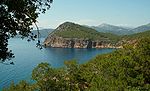 Korsan Koyu Peninsula, an example of typical geography of western Antalya