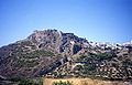 Vista do castelo en Chora.