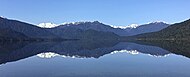 Lake Kaniere in the West Coast region of New Zealand