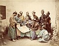 Ritratt ta 'diversi samurai mill-klann Satsuma, rivali morr tax-shogunate Tokugawa matul il-Gwerra Boshin. Tkun l-aħħar gwerra Ġappuniża li fiha se jieħdu sehem is-samurai, li tiġi sostitwita mill-armata regolari matul ir-Restawrazzjoni Meiji. Fotografija ta' Felice Beato.