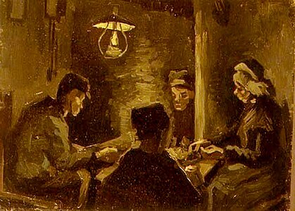 Étude pour Les Mangeurs de pommes de terre, 1885