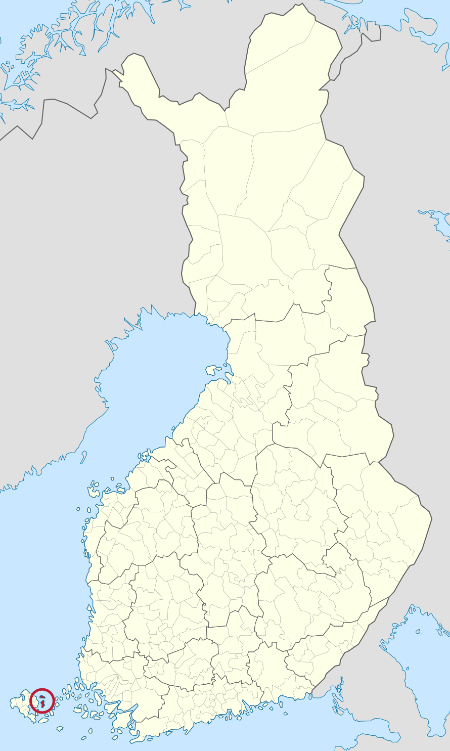 沃爾德（Vårdö）的地圖