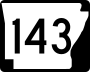 Highway 143 marker