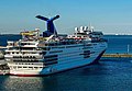 Carnival Paradise in Carnival Cruise Line's new livery, 2022