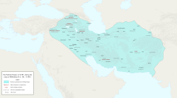 The Parthian Empire in 94 BC at its greatest extent, during the reign of Mithridates II (শা. 124–91 BC)