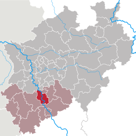 Lage des Köln in Nordrhein-Westfalen (anklickbare Karte)