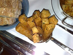 Triple Cooked Chips fried in duck fat served at a restaurant