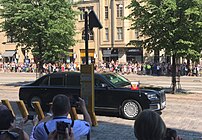 Автомобиль президента России в Хельсинки.