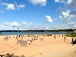 Beachvolleyball på Sandudds badstrand, 2013