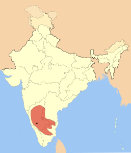 Хойсала на карте Индии.