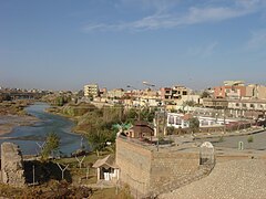 Zakhon kaupunkia Tigrisin Khabur-sivuhaaran varrella.