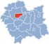 Lage der Stadt Krakau in Kleinpolen