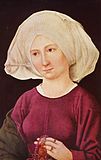 Портрет молодой женщины. Между 1475 и 1480. Дерево, масло. Коллекция Хайнца Кистерса, Кройцлинген, Швейцария