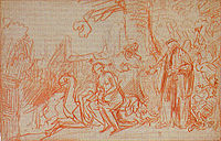 Сусанна і старці, малюнок, 1634