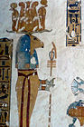 The god Banebdjedet with a scepter combining the was and djed with the ankh
